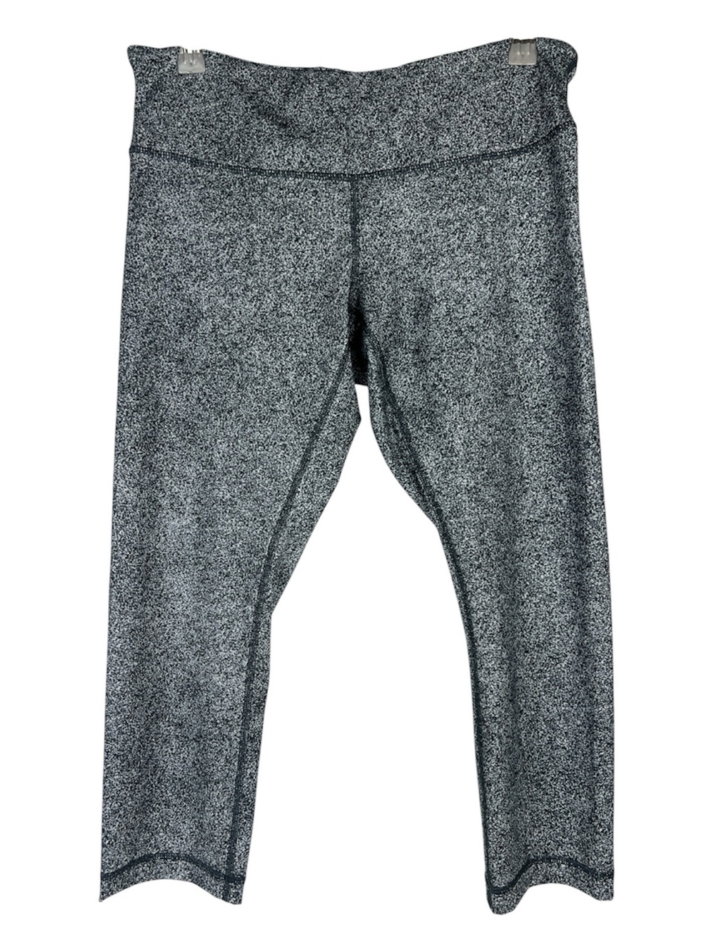 Lululemon Sz 10 Capri Length Leggings Gray Speckled - Picture 2 of 8